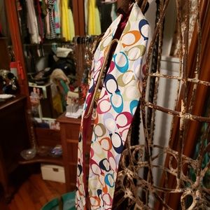 Coach tie multi color . Good condition